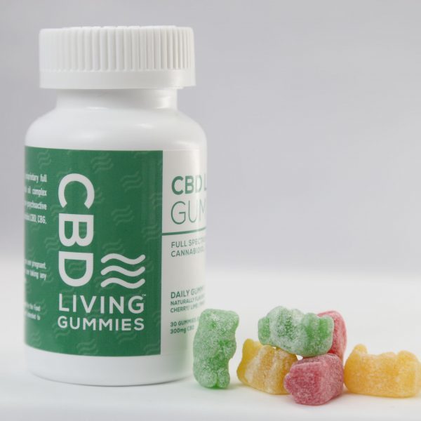 UK CBD Living Gummies (300mg CBD – 2 flavors)
