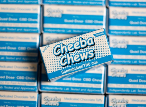 UK Cheeba Chews Chocolate Taffy High THC